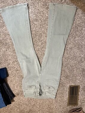 American Eagle Outfitters Light Sage Stretch Pants